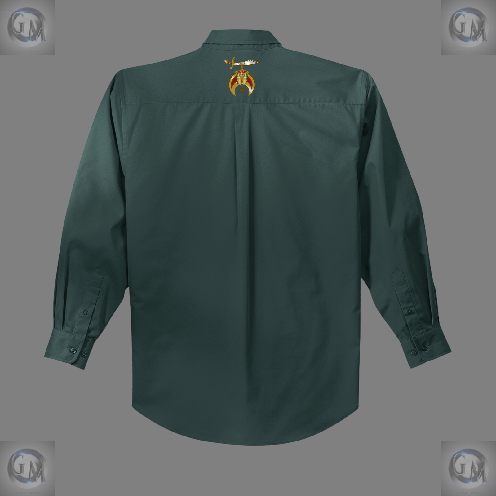BARACK 256 DRESS SHIRT (GREEN) - Image 3